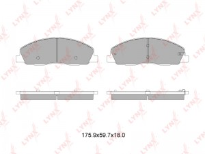 колодки тормозные дисковые передние! ГАЗель Next 13> BD-4609 LYNXAUTO