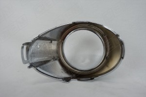 Окантовка противотуманной фары левая Ford Focus 3 2011-2015, хромированная OEM1306L OEMPARTS