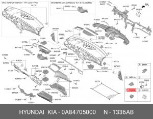 Гайка М6 0A84705000 HYUNDAI KIA