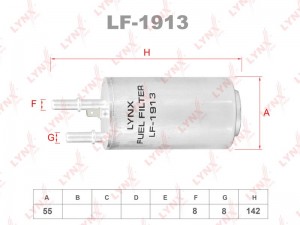 Фильтр топливный LF-1913 LYNXAUTO