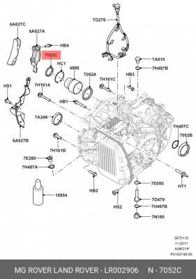 сальник дифференциала!\ Land Rover Freelander/Evoque 12-18 LR002906 LAND ROVER