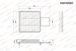 Фильтр воздушный GREAT WALL Hover KORWIN KWFA0082 KORWIN