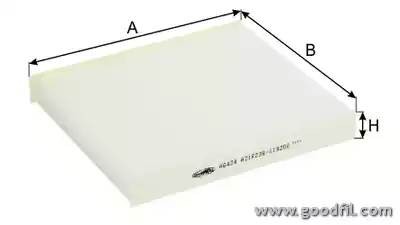 Фильтр салона AG424CF AG 424 CF GOODWILL