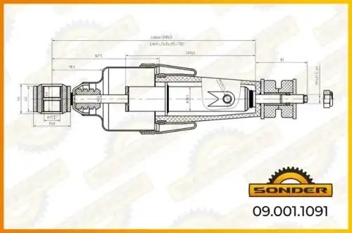 Амортизатор кабины MB о.н A9438903219 — 2 года безусловной гарантии 090011091 SONDER