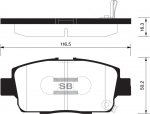 Колодки передние TOYOTA CELICA 97- SP1555 SP1555 SANGSIN