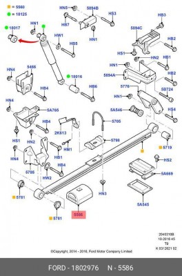 отбойник рессоры!\ Ford TRANSIT 06-13 1 802 976 FORD