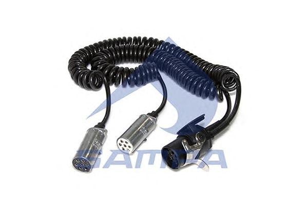 Кабель-адаптер 24V/L=4500mm/15 pol.to 2x7 pol./Type N/S (Plug:aluminum) Multibra 095177 SAMPA