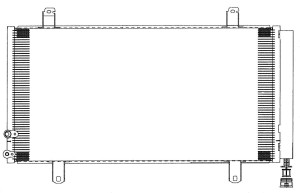 Радиатор Toyota Camry 2011 54619828 54619828 SAKURA