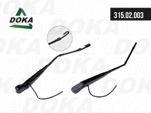 Рычаг стеклоочистителя левый/правый (поводок) с форсункой \Mercedes-Benz Axor/КА 31502003 DOKA