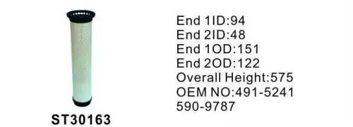 Фильтр гидравлический ST30163 5909787 4915241 5219712 5049687 SH68315 ST30163 STAL