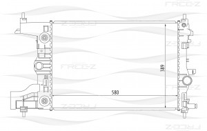 Радиатор CHEVROLET Cruze 09-OPEL Astra 09- KK0166 KK0166 FREE Z
