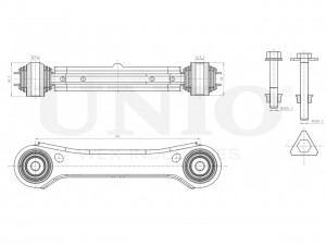 Рычаг подвески поперечный задний верхний правый SSP-40174 UNIO