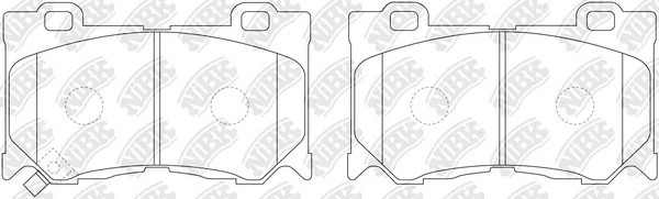 Колодки тормозные дисковые INFINITI FX35/37/50 08-/GS35/37/25 06-  PN0389 PN0389 NIBK