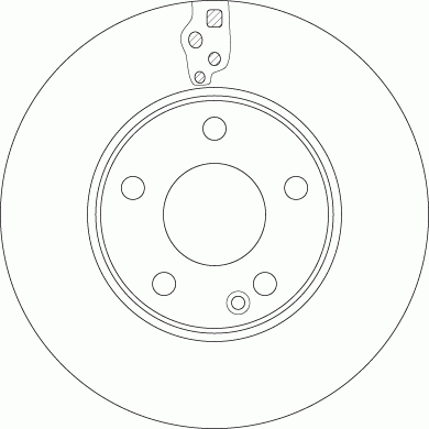 Диск тормозной передний MERCEDES A W176, B W246 (280мм) DF6548 DF6548 TRW