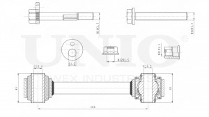 Рычаг подвески поперечный задний нижний SSP-40138 UNIO