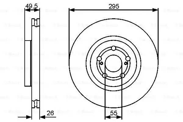 0 986 479 423 диск тормозной передний!\ Toyota Avensis 2.4/2.0D-4D 03> 0 986 479 423 BOSCH