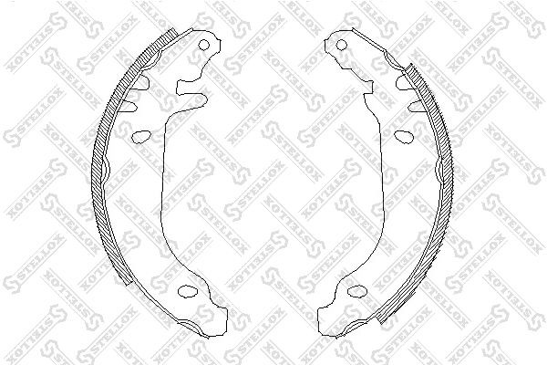 4169.00=476SBS=361450X!колодки барабанные без рычага\Renault R19 1.2-1.9TD/Clio  180-100-SX STELLOX