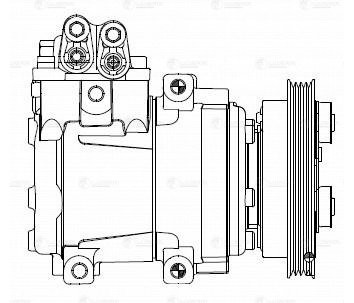 Компрессор кондиц. для а/м Hyundai Getz (02-) LCAC 0814 LUZAR