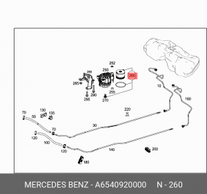 Фильтр топливный MERCEDES CLS (C257) ОЕ A6540920000 MERCEDES BENZ