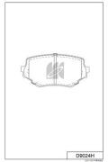 Колодки тормозные дисковые  SUZUKI GRAND VITARA I (FT, HT) D9024H D9024H MK KASHIYAMA