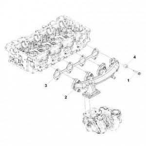 Болт выпускного коллектора дв.2,8 Cummins (Haffen) 0467 HAFFEN