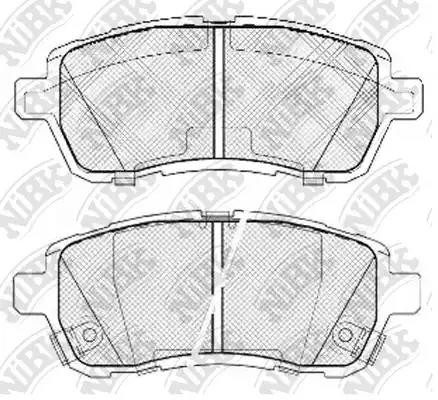 Колодки тормозные дисковые MAZDA DEMIO 2007-2015 PN5544 PN5544 NIBK