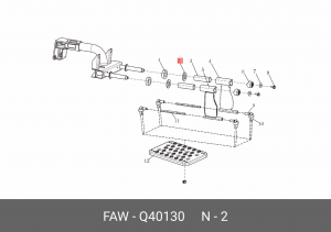Шайба подножки 3310 Е5 Q40130 FAW