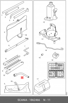 Переходник 1862466 SCANIA