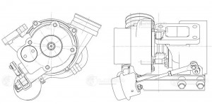Турбокомпр ЯМЗ-53443-30 (ТКР-50.09.16-02) ПАЗ Вектор , ЕВРО-5 /LUZAR/ LAT0342 LUZAR