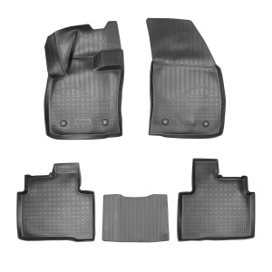 Коврик салона GEELY Tugella (20-) 3D полиуретан черный (5 предм.) NORPLAST NPA11-C24-750 NORPLAST