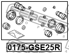 Ремкомплект задн суппорта TOYOTA CROWN GRS20#/GWS204 2008-2012 0175-GSE25R 0175-GSE25R FEBEST