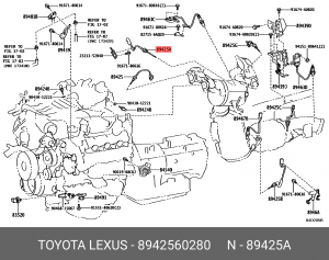 8942560280 ДАТЧИК ТЕМПЕРАТУРЫ ВЫХЛОПНЫХ ГАЗОВ №2 89425-60280 TOYOTA