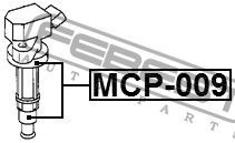 Наконечник катушки зажигания MCP-009 MCP-009 FEBEST