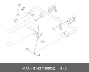 Крышка подшипника 81437180052 MAN
