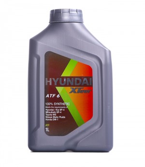 HYUNDAI XTEER ATF 6 HV (ATF 6) 1Л GM: DEXRON II, III, VI FORD: MERCON, MERCON LV 1011412 HYUNDAI XTEER