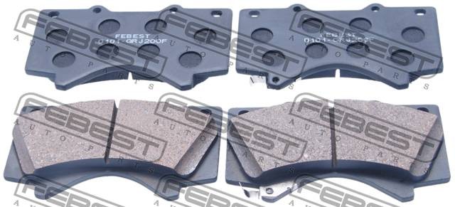 Колодки тормозные передние 0101-GRJ200F FEBEST