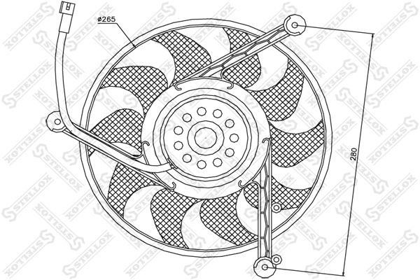 вентилятор охлаждения!\ VW T4 all 91-04 29-99008-SX STELLOX