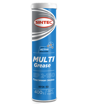 Смазка литиевая многоцелевая MULTI GREASE EP 2-150 390г картридж (синяя) SINTEC 80511 SINTEC