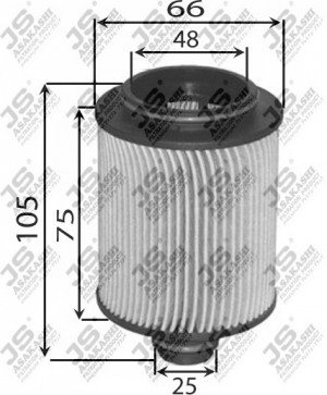 Фильтр масляный OPEL Astra J (09-),Insignia (08-),Zafira C (11-) (2.0) JS ASAKAS OE0087 JS ASAKASHI