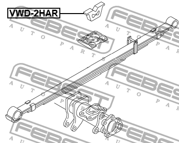 Отбойник задн рессоры VW AMAROK 2010- VWD-2HAR VWD-2HAR FEBEST