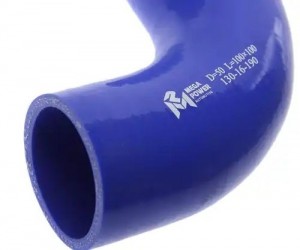Патрубок угловой силикон (L=100х100мм,d=50 90град.) MEGAPOWER 130-16-190 MEGA POWER