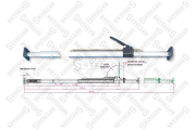 штанга распорная !с храповиком (алюмин.) D=42mm 2100 - 2470 mm\ 8000201SX STELLOX