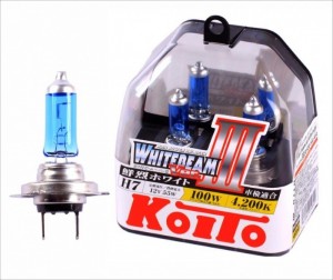 Лампа 12V H7 55W PX26d +100% бокс (2шт.) Whitebeam KOITO P0755W KOITO