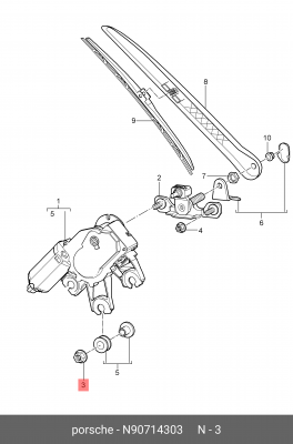 Гайка VW Golf,Jetta,Passat,Polo AUDI A3,A4,A6 OE N 907 143 03 VAG