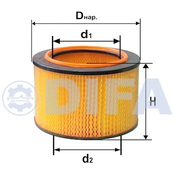 Элемент фильтрующий ЗИЛ-4331,133ГЯ воздушный (без дна) DIFA DIFA4364M DIFA