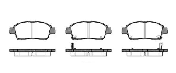 712 02 D2174M-01=723 002-SX=572404B !колодки дисковые п.\ Toyota Yaris 1.0i/1.3i 071202 REMSA