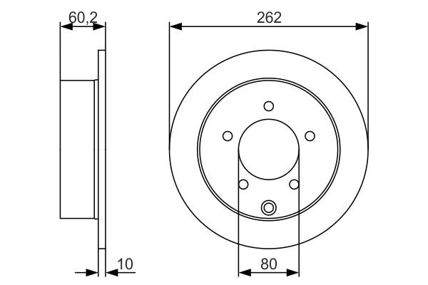 0 986 479 A41 диск тормозной задний!\ Mitsubishi Lancer 1.5/1.8/2.0Di-D 08> 0 986 479 A41 BOSCH