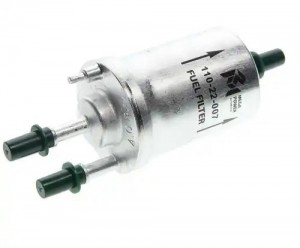 Фильтр топливный VW AUDI SEAT SKODA (04-) (1.2/1.4/1.6) с регулятором (4 BAR) ME 110-22-007 MEGA POWER