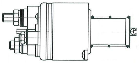Реле втягивающее стартера для а.м Ford Focus II 04-,Focus III 10- 1.6i тип VALEO VSR 1015 START VOLT