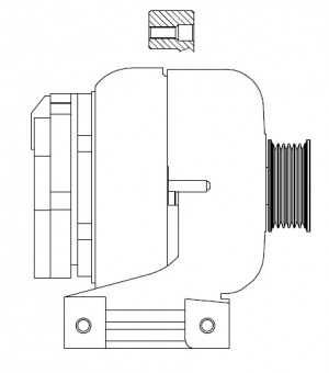 Генератор для а/м Volvo S60 I (00-)/S80 I (99-)/XC70 I (00-) 2.4T/2.5T 120A (LG  LG 1024 START VOLT